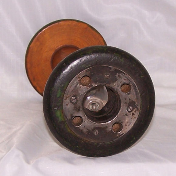 Antique Sand Hourglass Made From Wooden Industrial Style Bobbin - Picture 4 of 7